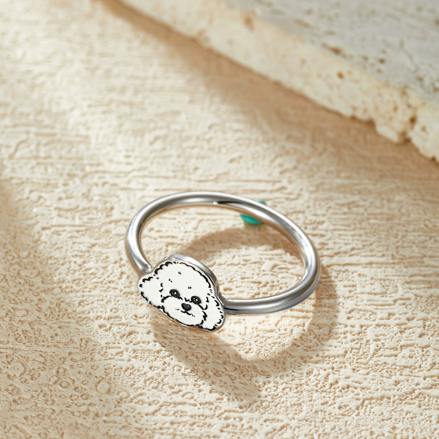 Silver Pet Face Ring