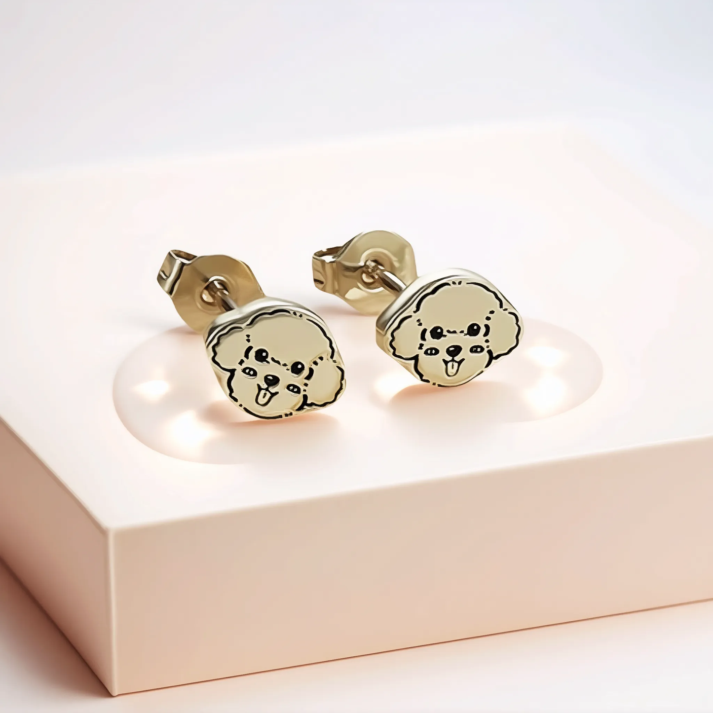 Silver Pet Face Stud  Earrings